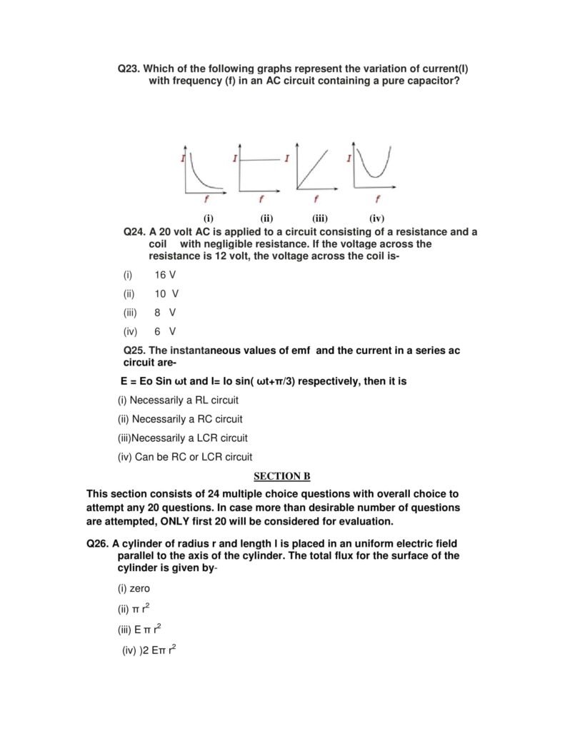 CBSE Class 12 Physics Sample Question Paper 2022 6 Physics SQP 06 min