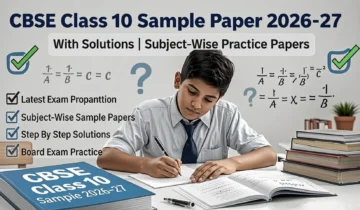 CBSE Class 10 Sample Paper 2026-27 with Solutions | Free Practice Sets