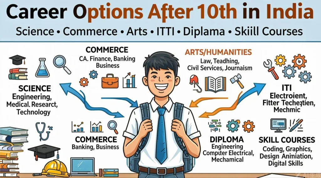 Career Options After 10th in India