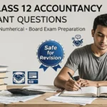 CBSE Class 12 Accountancy important questions chapter-wise with solutions for board exam preparation