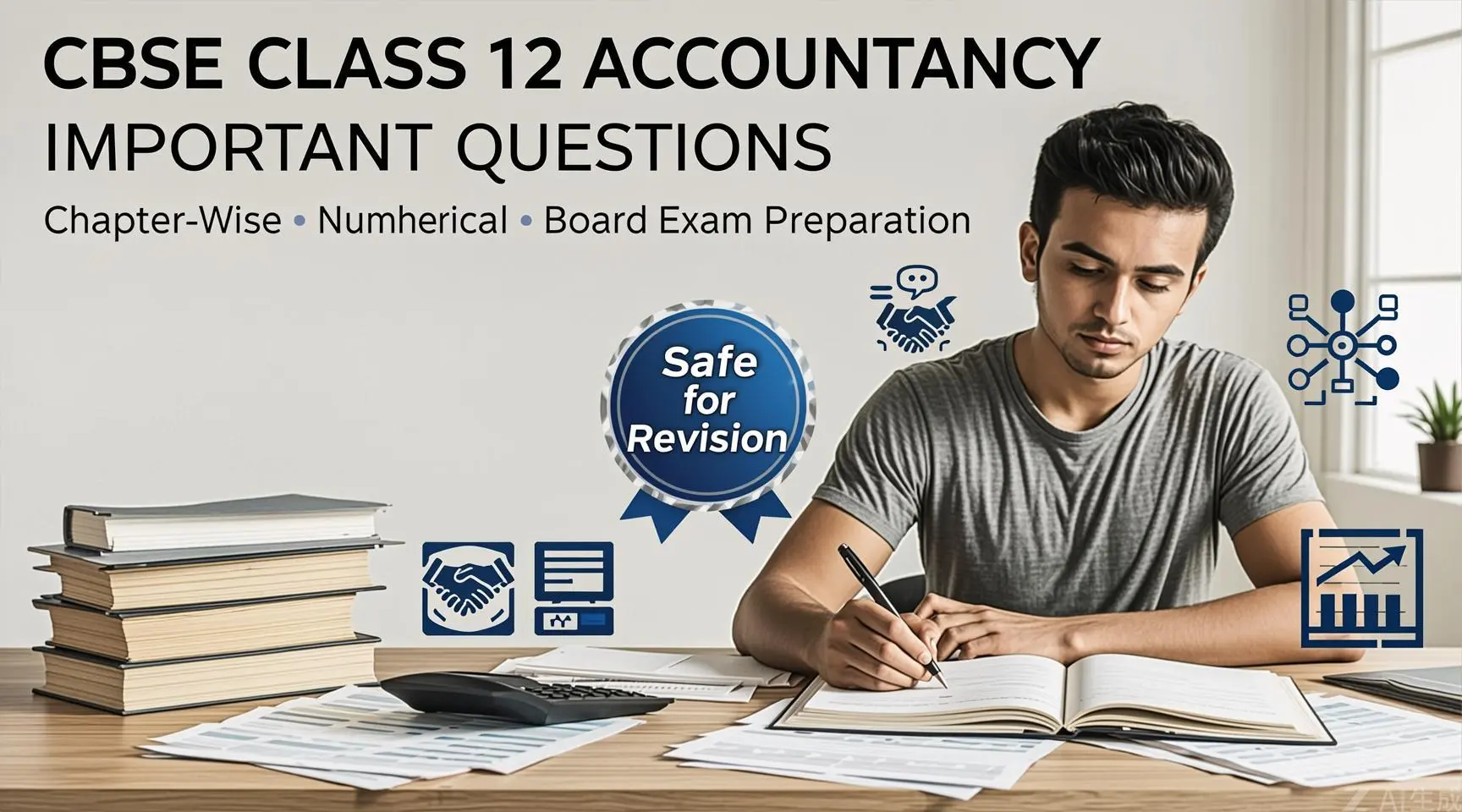 CBSE Class 12 Accountancy important questions chapter-wise with solutions for board exam preparation