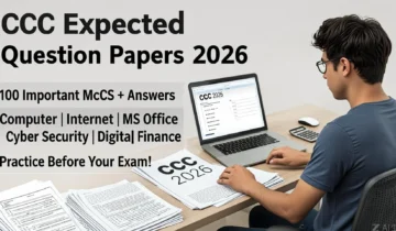 CCC Expected Question Papers covering chapter-wise MCQs and full-length practice test for NIELIT exam preparation