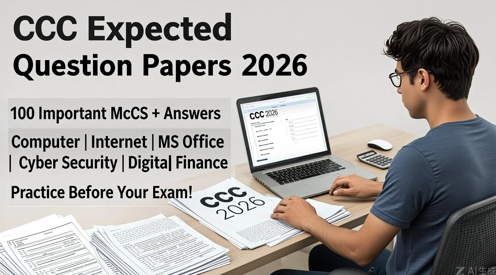CCC Expected Question Papers : Full-Length Practice Test & Chapter-wise MCQs 1 CCC Expected Question Papers covering chapter-wise MCQs and full-length practice test for NIELIT exam preparation