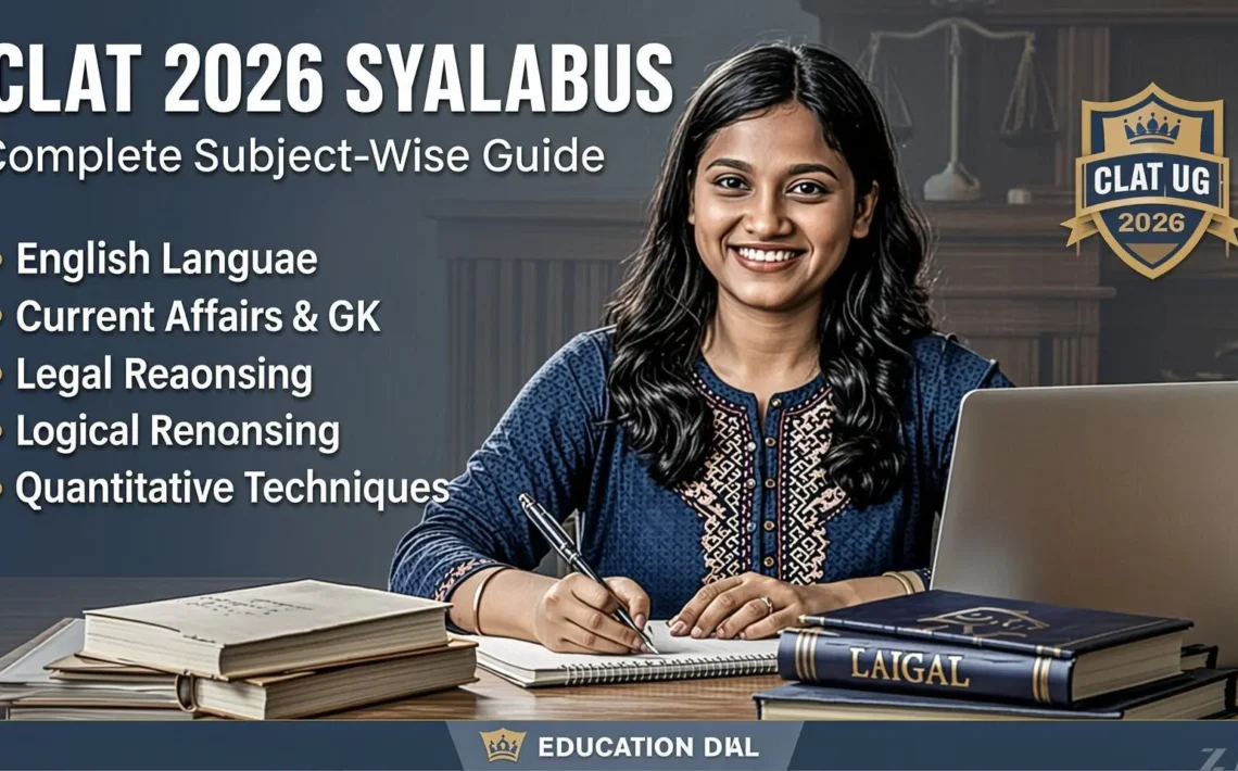 CLAT 2026 Syllabus subject-wise guide