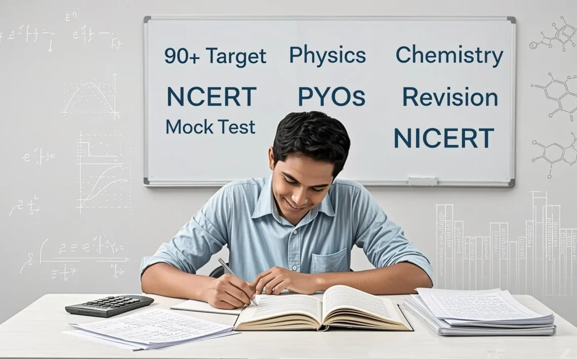 how to score 90 in class 12 physics chemistry
