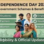 A conceptual image representing Independence Day Govt Scheme 2026, featuring the Indian flag and government welfare symbols.