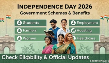A conceptual image representing Independence Day Govt Scheme 2026, featuring the Indian flag and government welfare symbols.