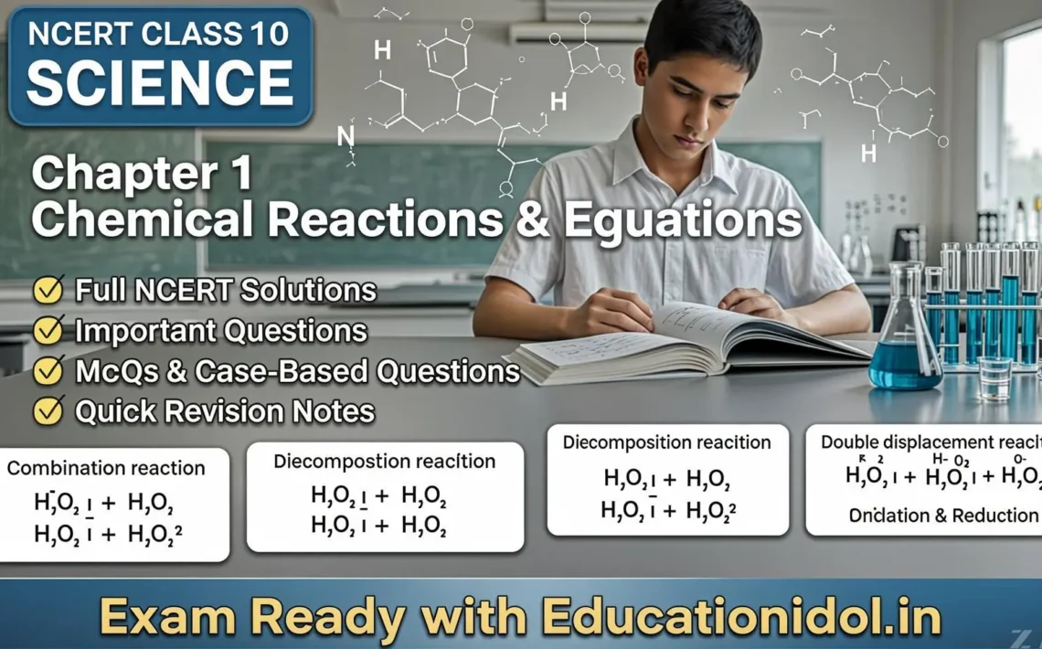 NCERT Class 10 Science Chapter 1 Solutions – Chemical Reactions and Equations