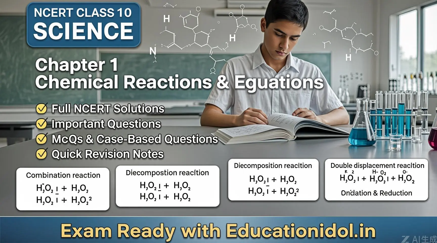 NCERT Class 10 Science Chapter 1 Solutions – Chemical Reactions and Equations