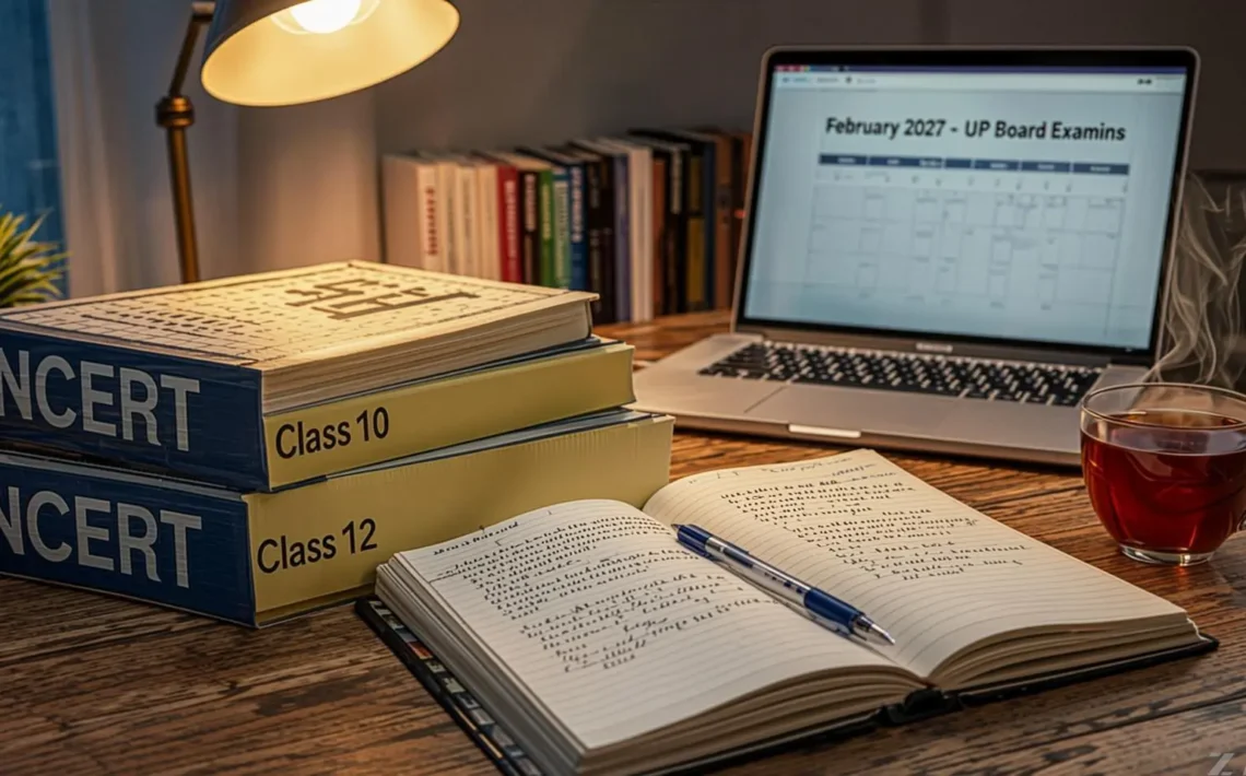 UP Board Date Sheet 2027 showing the latest Class 10 and Class 12 exam schedule, expected dates, and PDF download information.