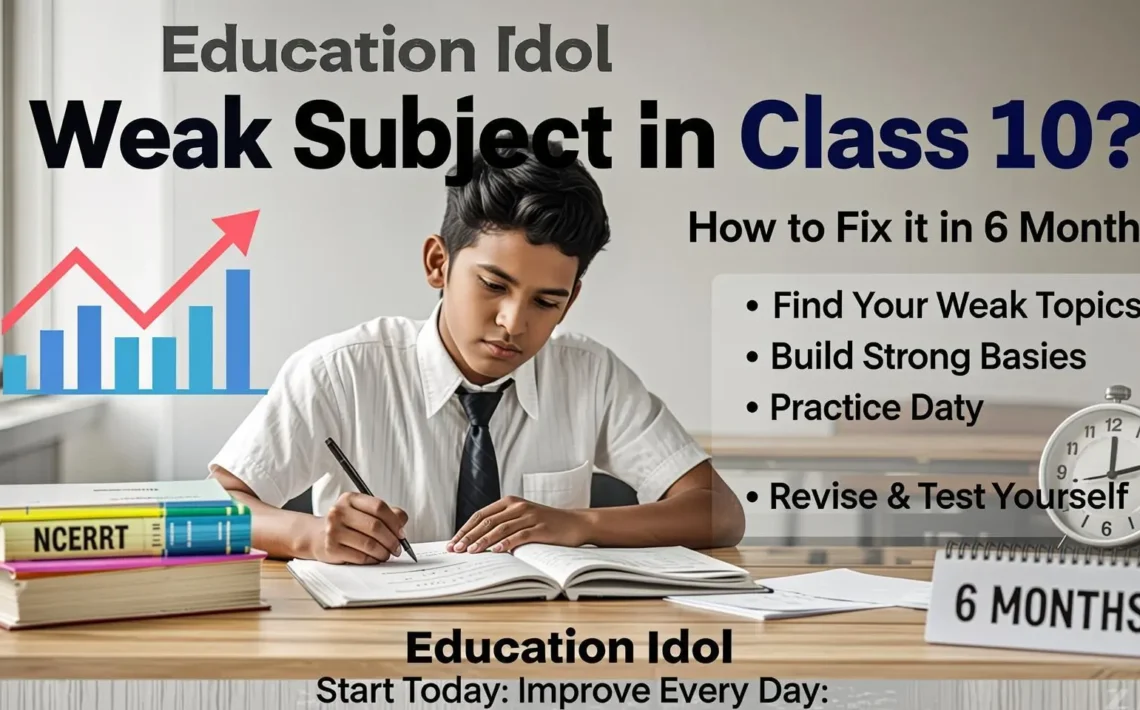 Weak Subject in Class 10? Fix It in 6 Months