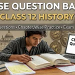 Preview of the CBSE Question Bank Class 12 History PDF Download featuring study materials and chapter-wise questions.