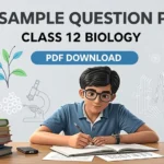 Preview of the CBSE Sample Question Paper Class 12 Biology PDF Download, showing important exam questions and guidelines.