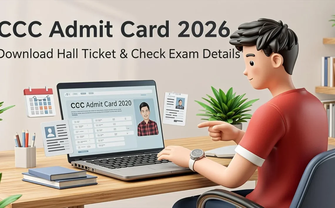 CCC Admit Card: Step-by-Step Download Process, Exam Details & Instructions 3 CCC Admit Card 2026 – NIELIT CCC hall ticket download