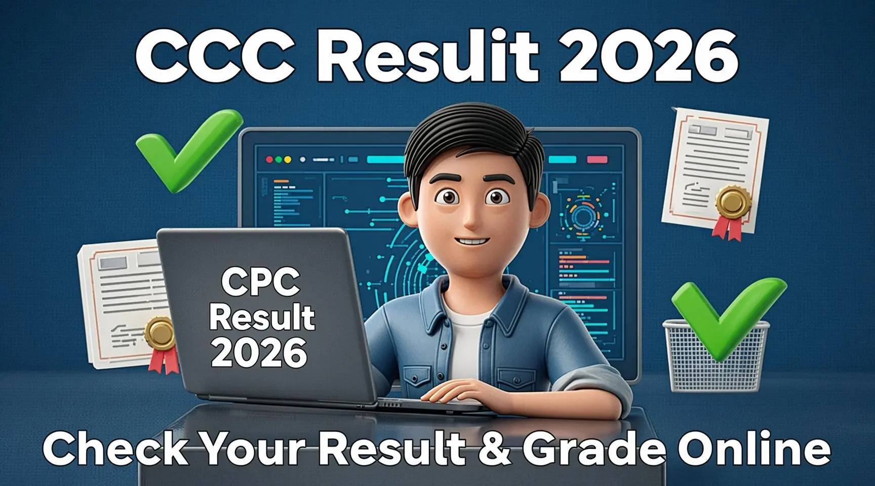 CCC Result 2026 – Check NIELIT CCC result and grade online